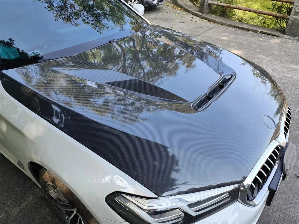 Carbon Hood for  G30 G38 CS Style 5 Series 2018-2022 Engine Cover Carbon Fiber Car Hood Bonnet Cover